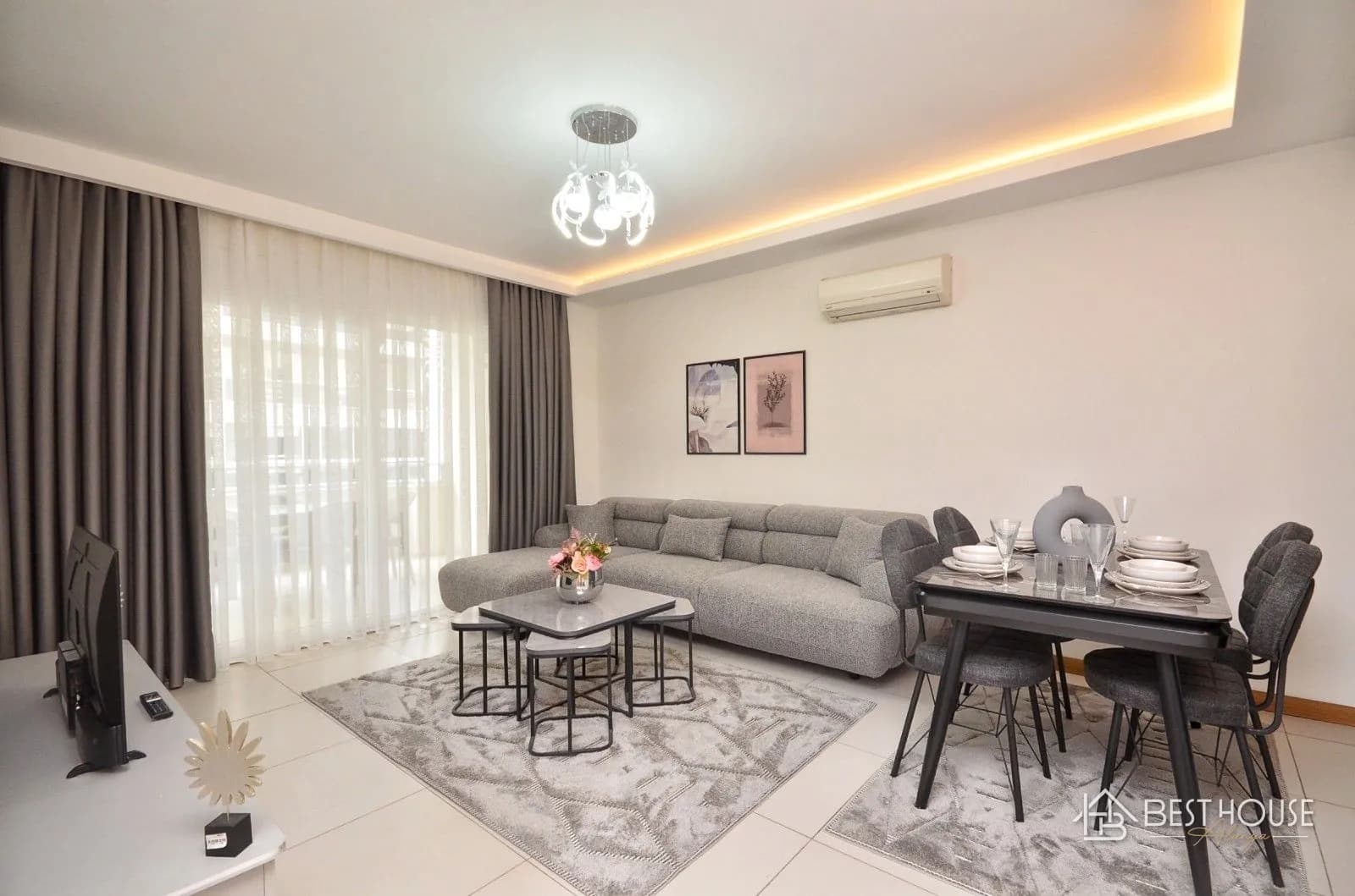 Luxury Furnished 1+1 Apartment in Alanya Mahmutlar