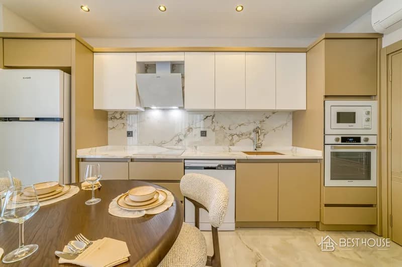 Luxury Furnished 2+1 Apartment with Pool View in Alanya Güllerpınarı