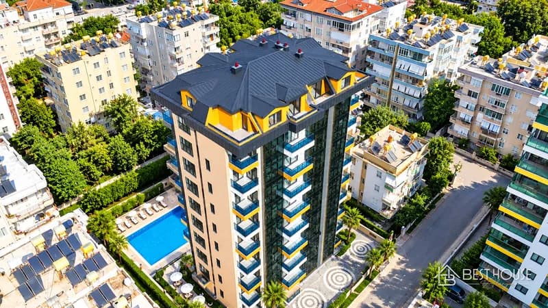 Sea View 3+1 Penthouse in Alanya Güllerpınarı