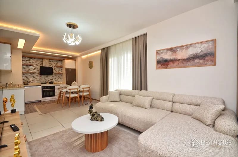 Luxury Furnished 1+1 Apartment in Central Alanya Mahmutlar