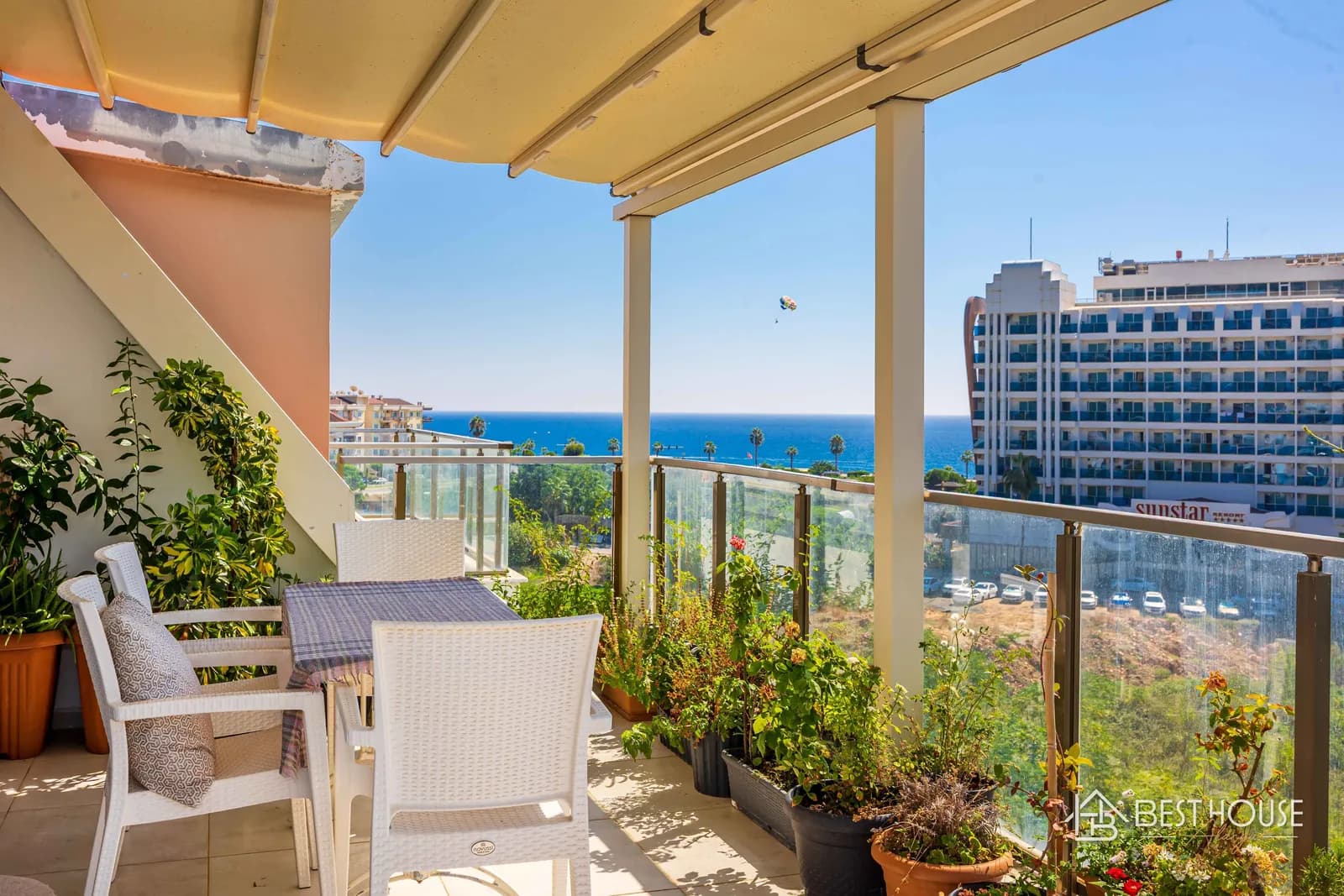 Furnished Sea View 4+1 Apartment in Alanya Kestel
