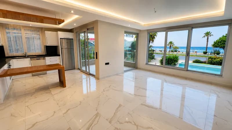 Sea View 2+1 Apartment In A Seafront Complex In Alanya Kestel — photo 1